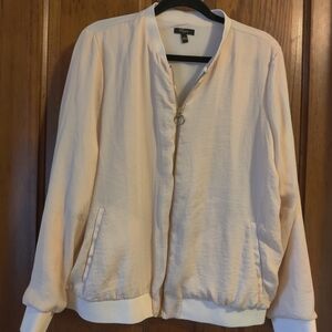 Cynthia Rowley Light Blush Pink Bomber Jacket